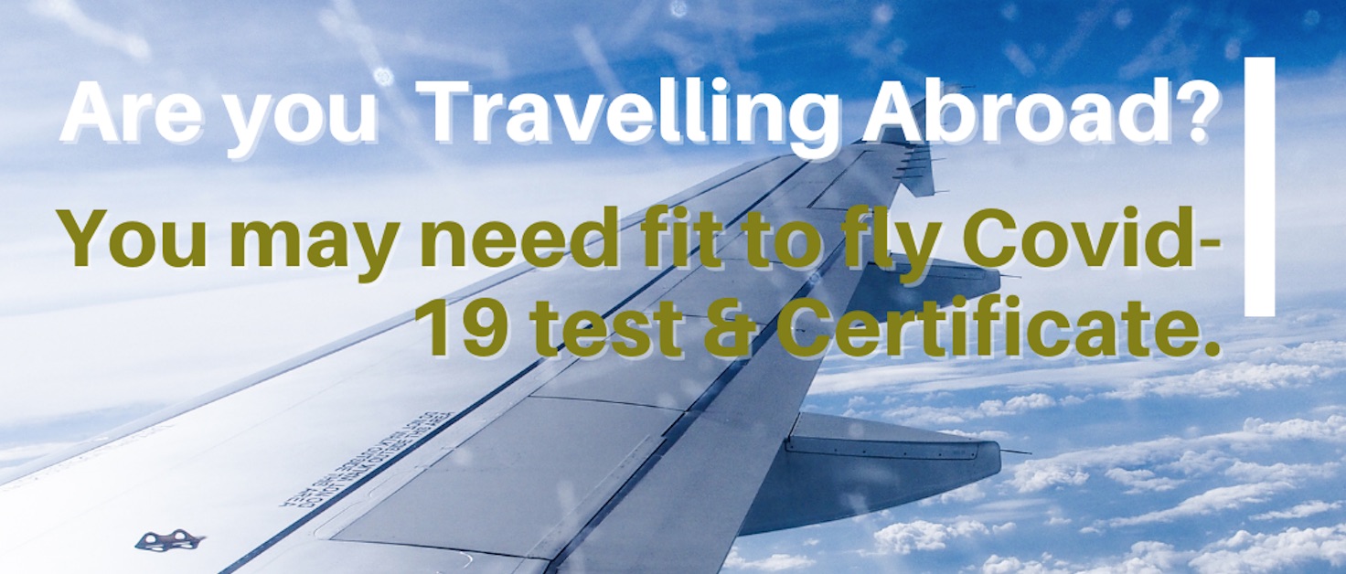 PCR FIT TO FLY (COVID-19) TEST PLUS CERTIFICATE IN BRIGHTON, HOVE, LEWES, EAST SUSSEX AND WEST SUSSEX