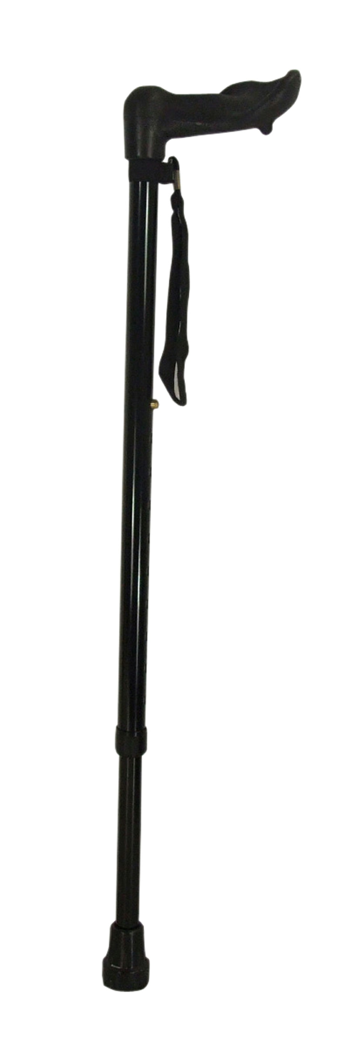 MYHEALTH - BLACK - CURVED WALKING STICK - Tynechem